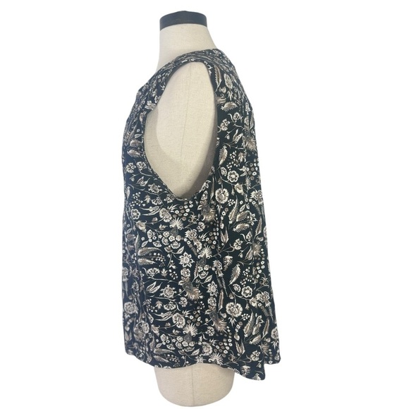 Lucky brand sleeveless paisley pullover top size xl - Picture 5 of 7